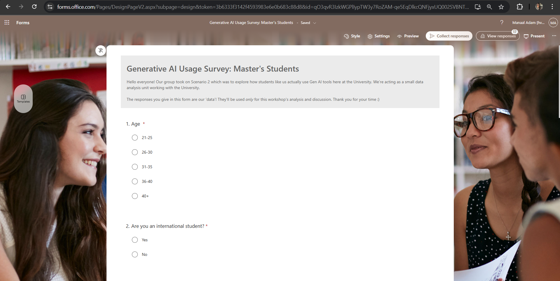 Survey Questions 1-2